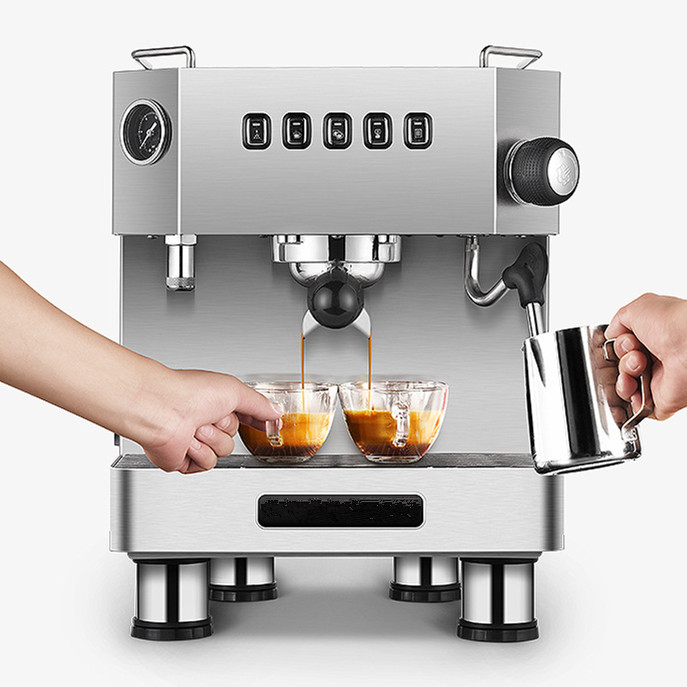Espresso Machine Semi Auto - Klassische italienische halbautomatische Cafetera-Milchfilterherstellung von Expresso