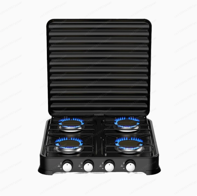 Kitchen Appliances Electric Stove - Kochzubehör 4-Brenner Elektro-Gasherd mit Backofen Kleine