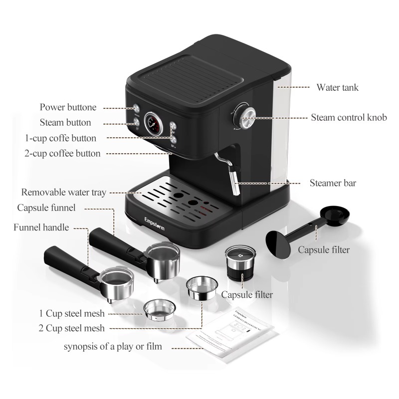Halbautomatische Espresso-Kaff – Espresso Machine Semi Auto Bewertung und Preis