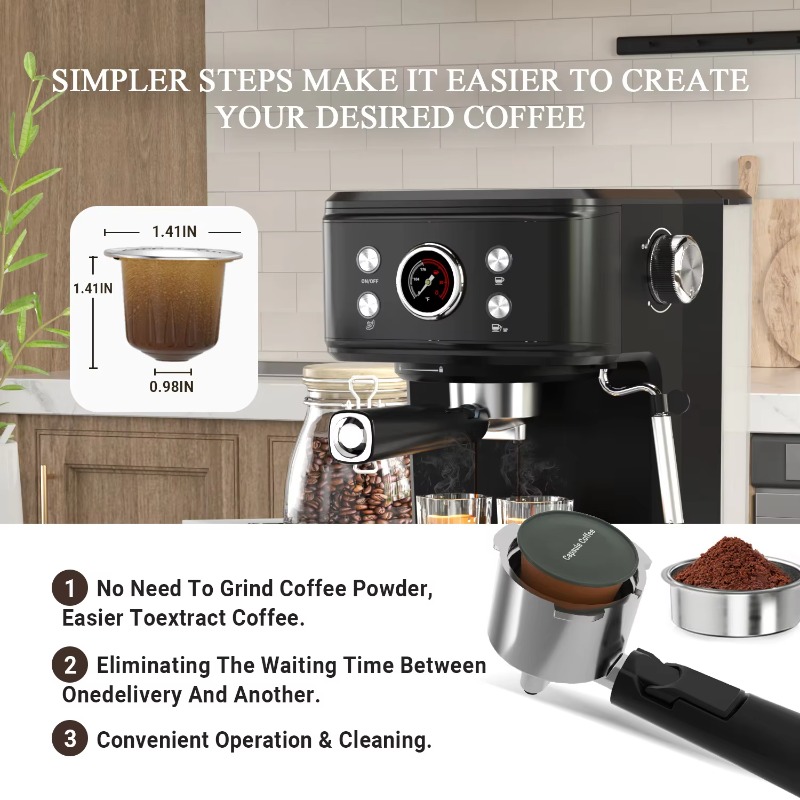 Halbautomatische Espresso-Kaff – Espresso Machine Semi Auto Bewertung und Preis
