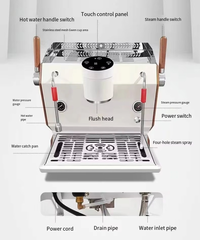 Einzelgruppen-Halbautomatische – Espresso Machine Semi Auto Bewertung und Preis